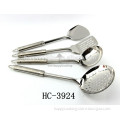 Stainless steel cooking tool sets soup ladle with stylish handle design